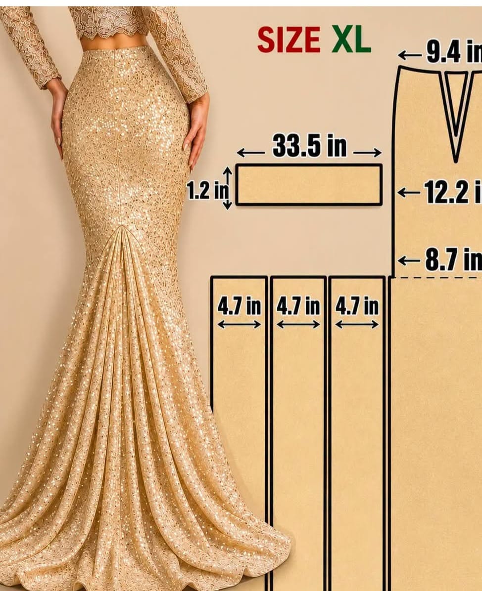 Golden Mermaid Blueprint